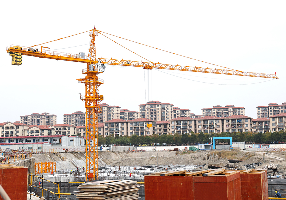 QTZ80 (5810、6010) 6t TopKit Crane Jib ความยาว 36/42/48/52/60M