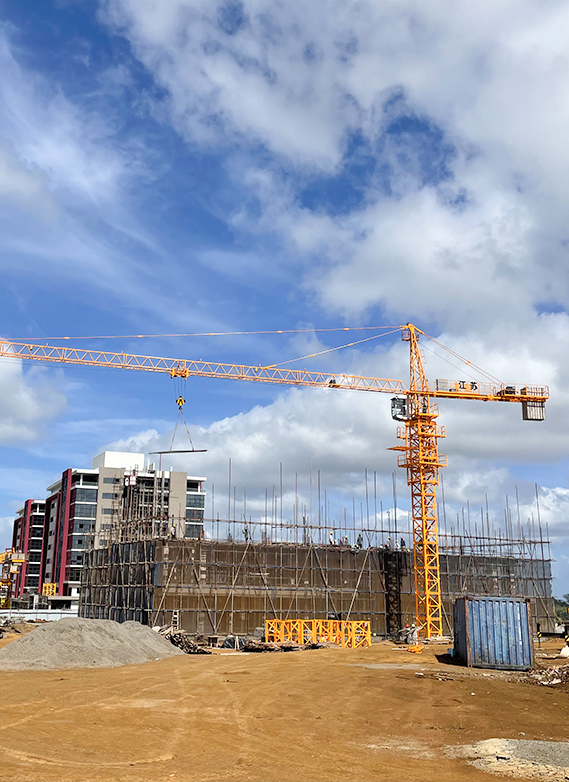 โครงการ QTZ50 (5010) Crane ในมอริเชียส